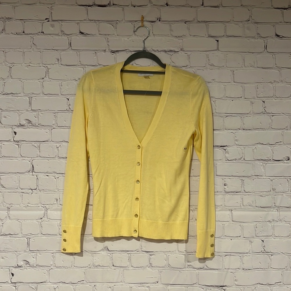 New York & Company cardigan. Yellow. Size XS. NWOT.